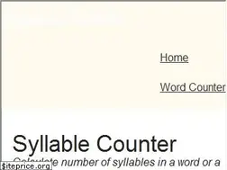 Sites similar to syllablecounter.net