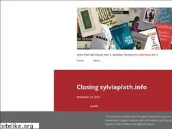 Sites similar to sylviaplathinfo.blogspot.com