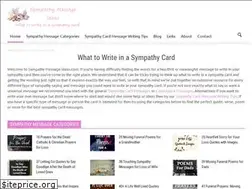Sites similar to sympathymessageideas.com