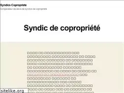 Sites similar to syndics-copropriete.com
