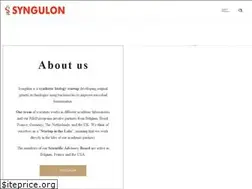 Sites similar to syngulon.com