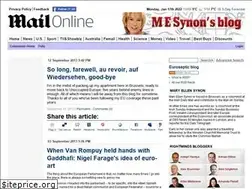 Sites similar to synonblog.dailymail.co.uk