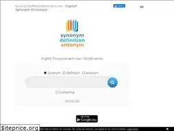 Sites similar to synonymdefinitionantonym.com