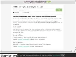 Sites similar to synonyms-thesaurus.com