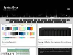Sites similar to syntax-error.ch