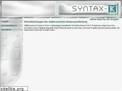 Sites similar to syntax-k.de