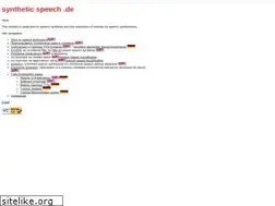 Sites similar to syntheticspeech.de