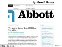 Sites similar to synthroidhaters.wordpress.com