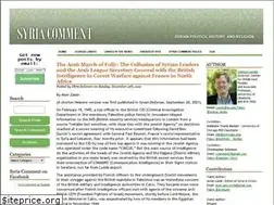 Sites similar to syriacomment.com