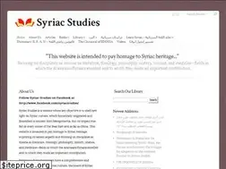 Sites similar to syriacstudies.com