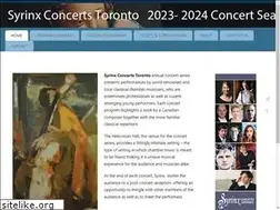 Sites similar to syrinxconcerts.ca