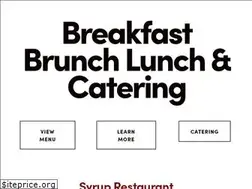 Sites similar to syruprestaurant.com