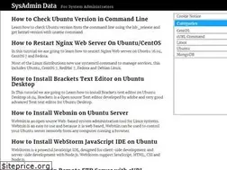 Sites similar to sysadmindata.com