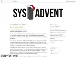 Sites similar to sysadvent.blogspot.com