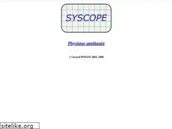 Sites similar to syscope.net