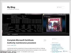 Sites similar to sysengblog.wordpress.com