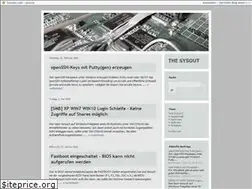 Sites similar to sysout.twoday.net