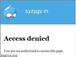 Sites similar to syzygy.in