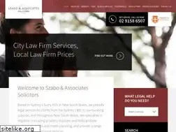 Sites similar to szabosolicitors.com.au