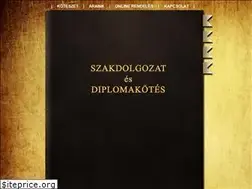 Sites similar to szakdolgozatkotesz.hu