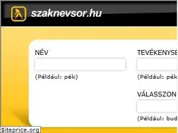 Sites similar to szaknevsor.hu