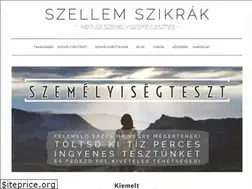 Sites similar to szellemszikrak.hu