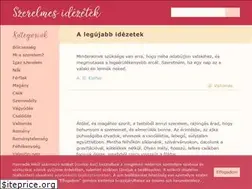 Sites similar to szerelmes-idezetek.hu