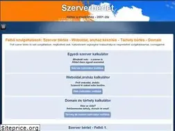 Sites similar to szerverberlet.net