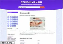 Sites similar to szinonimak.hu