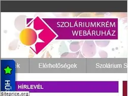 Sites similar to szolariumkremwebaruhaz.hu