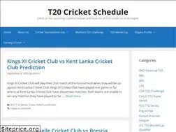 Sites similar to t20cricketschedule.com