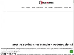 Sites similar to t20iplindia.com