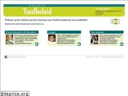 Sites similar to taalbeleid.org