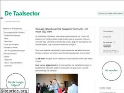 Sites similar to taalsector.be