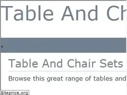 Sites similar to tableandchairs.co.uk