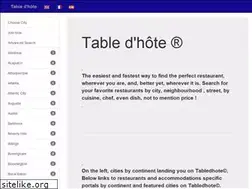Sites similar to tabledhote.com