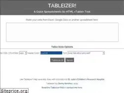 Sites similar to tableizer.journalistopia.com