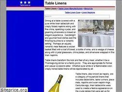 Sites similar to tablelinens.us