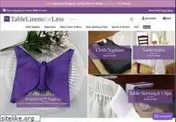 Sites similar to tablelinensforless.com