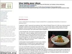 Sites similar to tablepourdeux.com