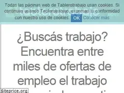 Sites similar to tablerotrabajo.com