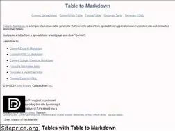Sites similar to tabletomarkdown.com