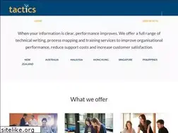Sites similar to tactics.co.nz
