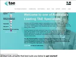 Sites similar to taeacademy.edu.au