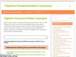 Sites similar to taeglichekreuzwortraetsel.de