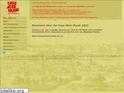 Sites similar to tagealtermusik-regensburg.de