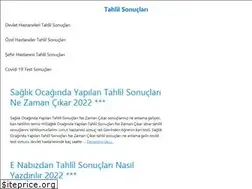 Sites similar to tahlilsonuclarim.net