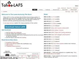 Sites similar to tahoe-lafs.org