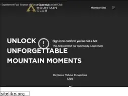 Sites similar to tahoemountainclub.com