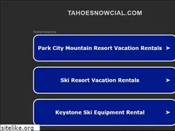 Sites similar to tahoesnowcial.com